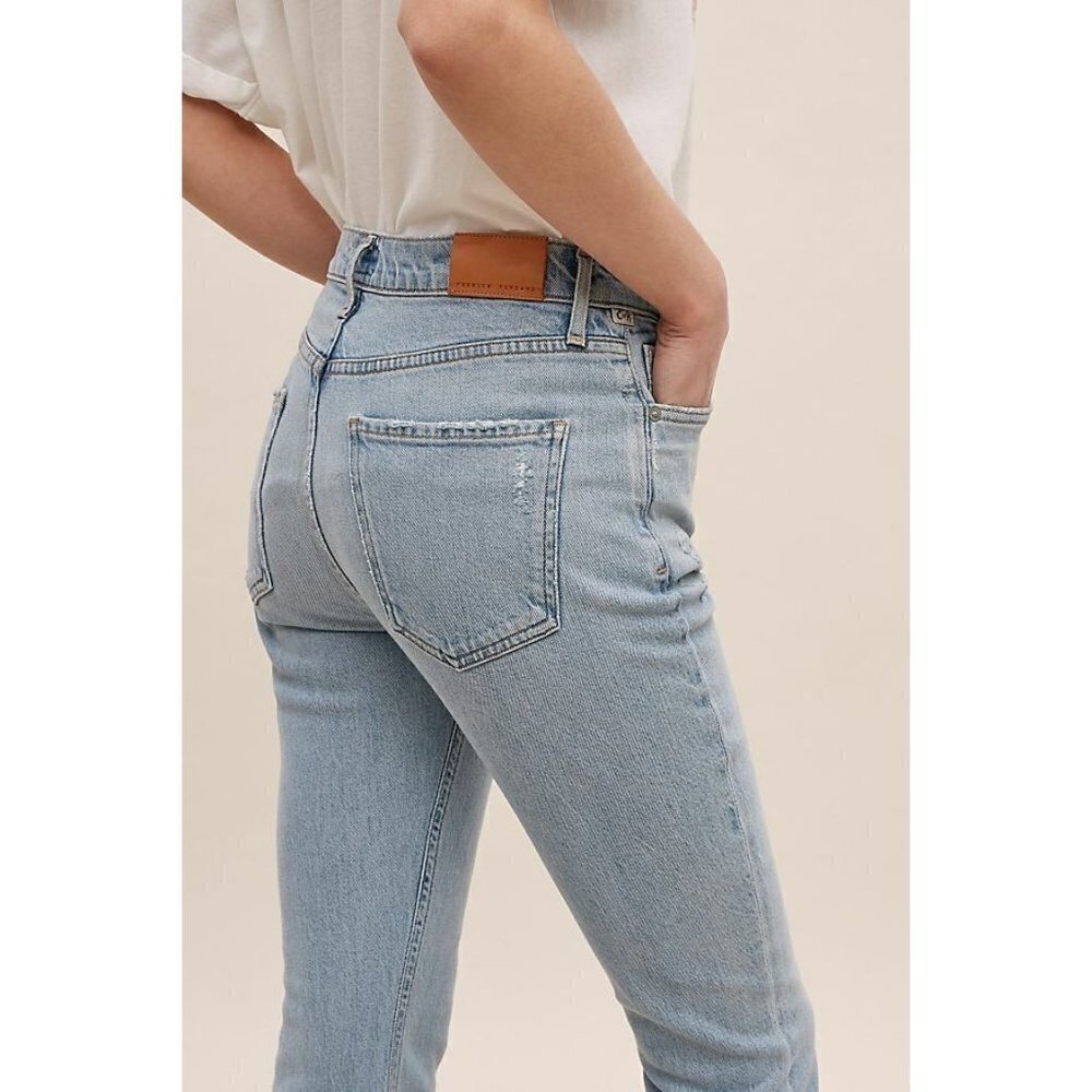 Citizens of Humanity Demy Cropped Flared Denim Rinsed Jeans 32 Petite 32P $218 - Picture 3 of 9